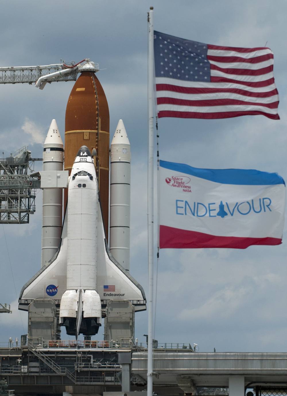 Endeavour przed startem