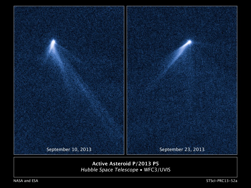 Sześć ogonów ma asteroida odkryta przez Hubble'a.